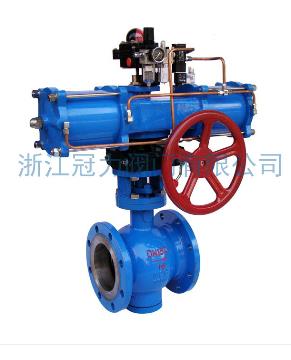 法蘭式V型球閥合流、分流、及流向自由的切換！